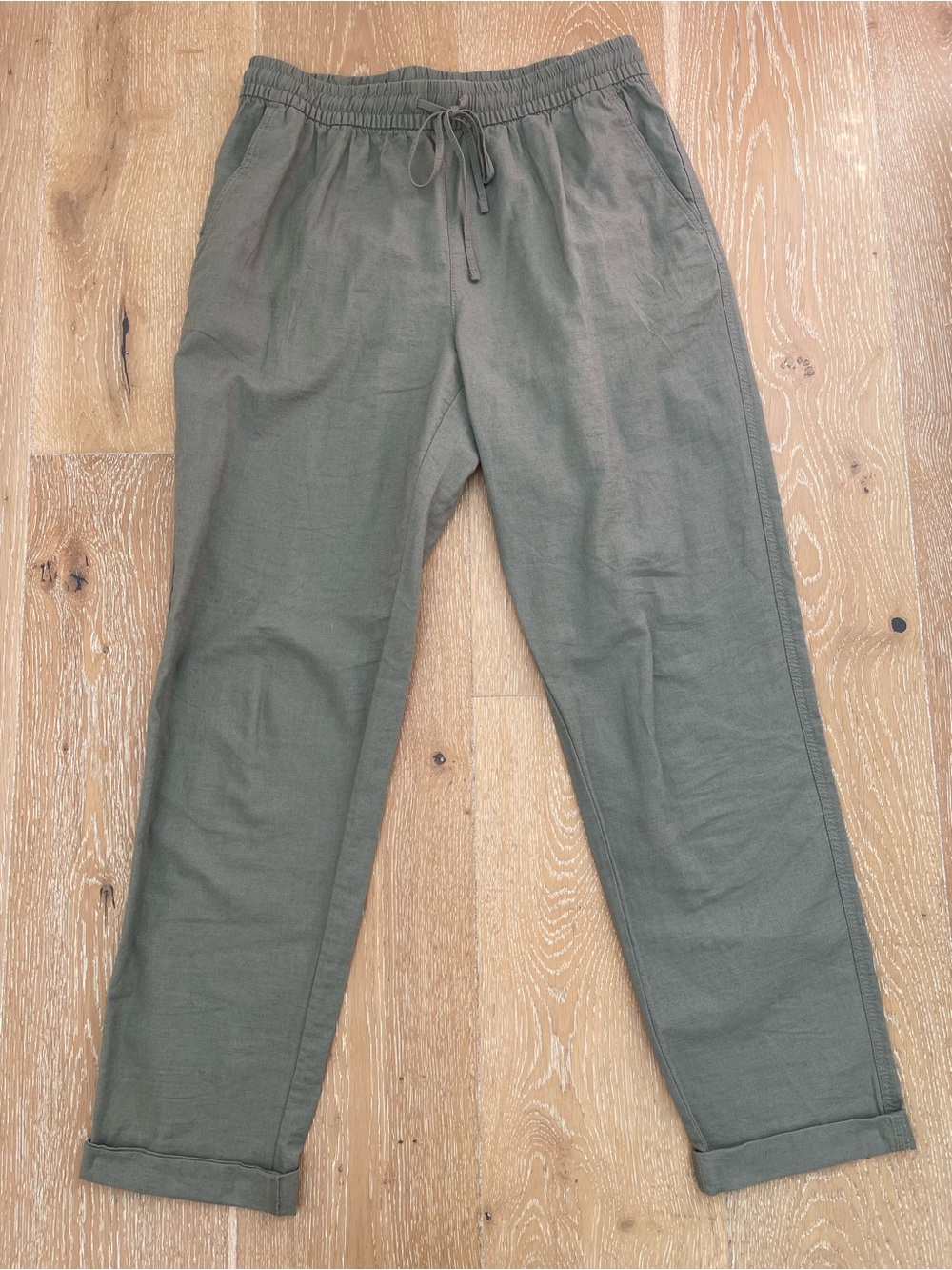 H&M Olive Green Ankle Length Joggers